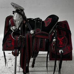 KingSaddle Mexican Leather Horse Saddle/ Silla De Montar Estilo Charro 