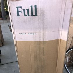 Brand New. 8” Full Size Spring Mattress 