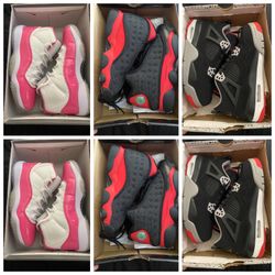 Brand New Women’s Jordan’s  4’s,13’s & 11’s  size 7 $ 180  Each OBO