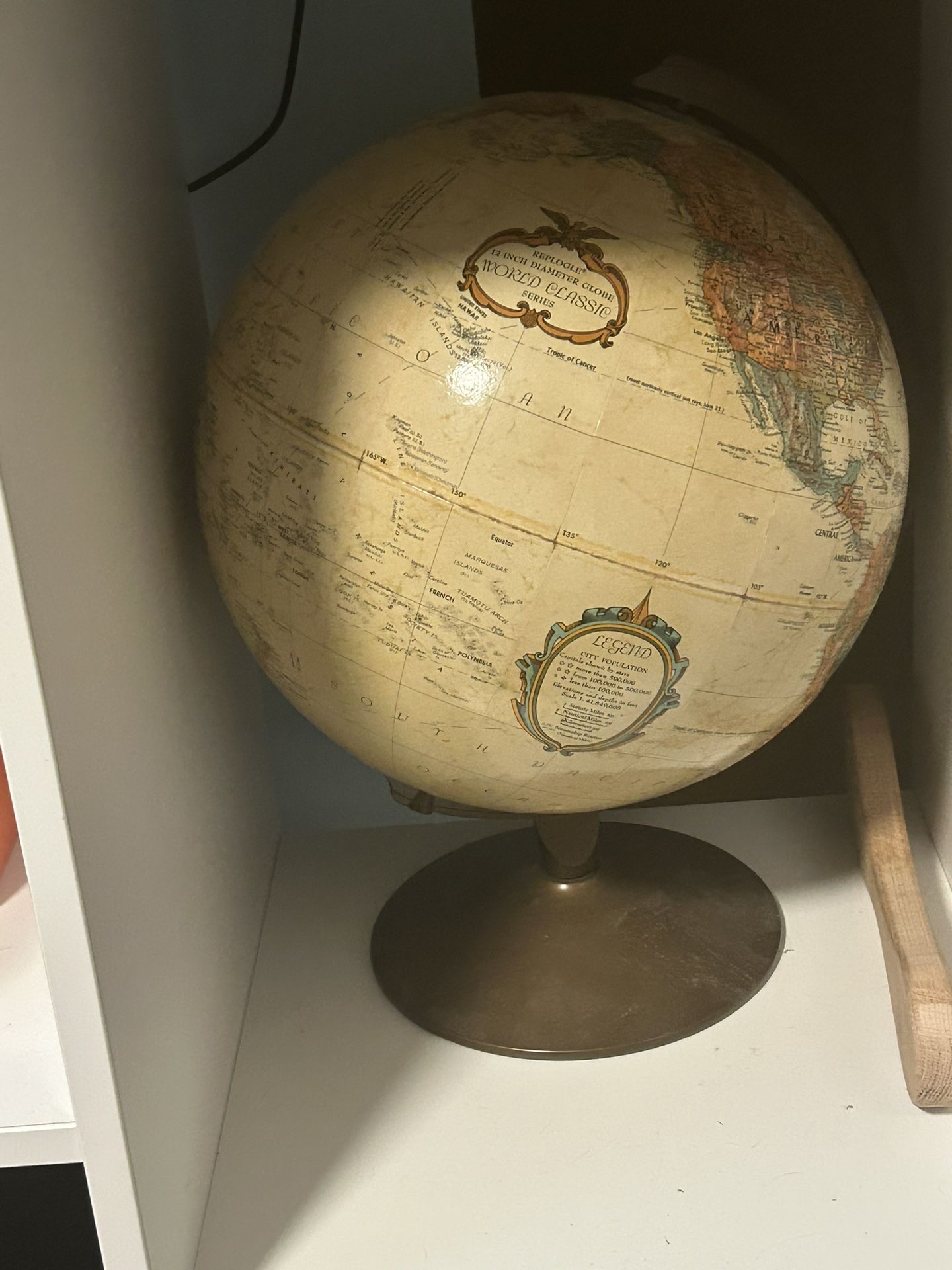 Old vintage globe