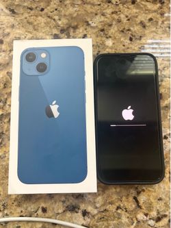 Unlocked IPhone 13 blue 128gb