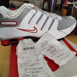 Red White And Grey Nike Shox