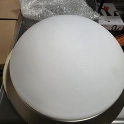 2-Light Brushed Nickel Flush Mount Ceiling Light. 