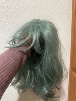 Halloween wig green hair