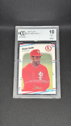 1988 FLEER #47 OZZIE SMITH bccg 10 mint St. Louis Cardinals HOF non PSA