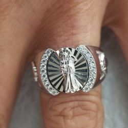 Anillo De La Santa Muerte Plata 925