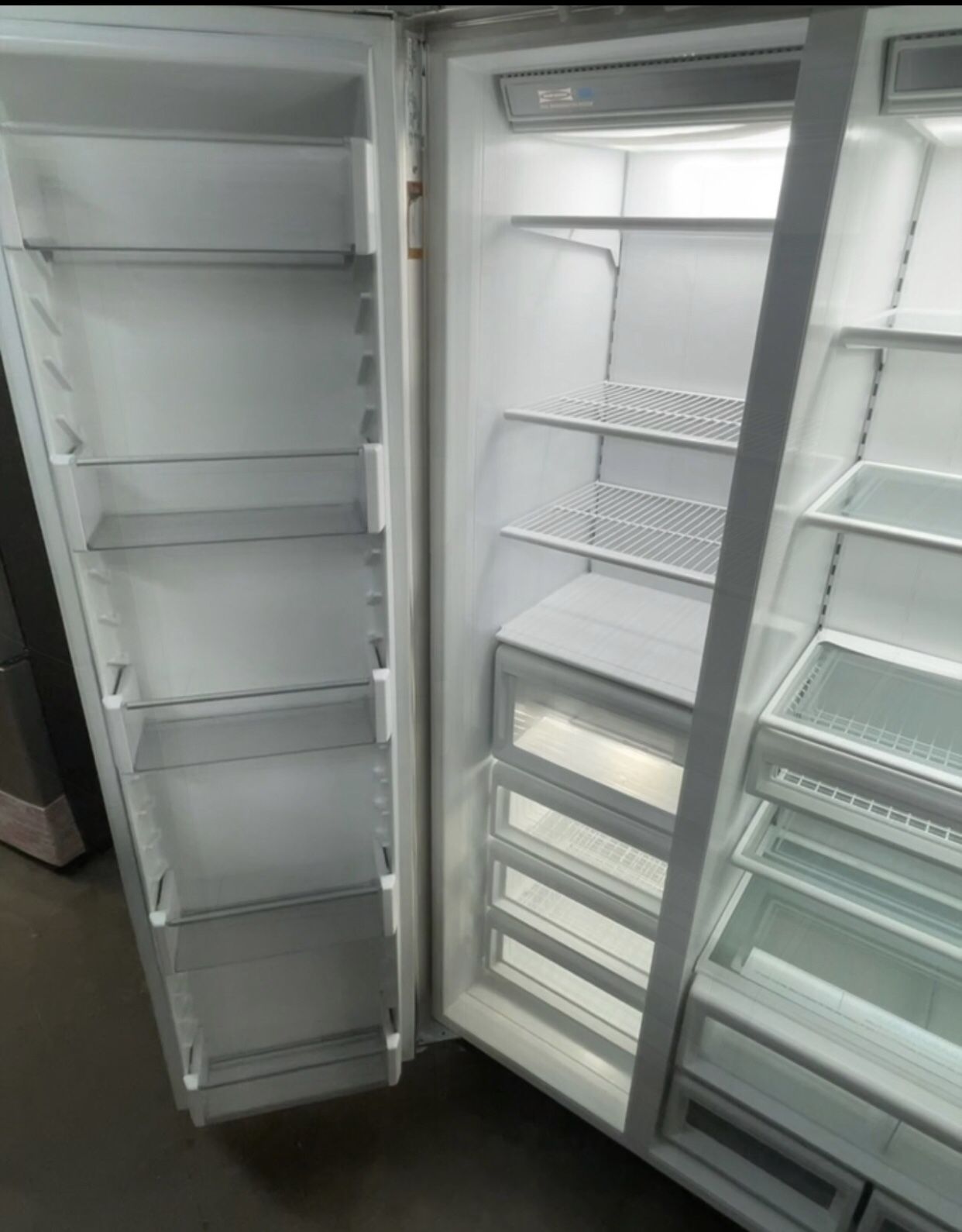 Sub Zero 48” Stainless Steel Built In Side By Side Refrigerator