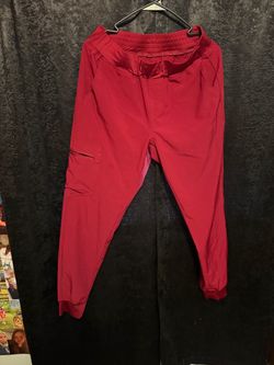 Burgundy scrub bottoms