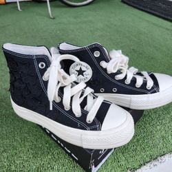 Converse All Star Hi Top Lift Fliwers Woman's Size 7
