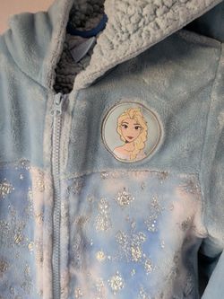 Size 7 Disney Frozen Elsa Girls Zip-Up Hooded Jackets (Set of 2)