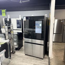 🔥SAMSUNG BESPOKE 29 CUBIC FT. FAMILY HUB REFRIGERATOR WITH BEVERAGE CENTER AND ICE MAKER🔥 FINANCING AVAILABLE 🔥