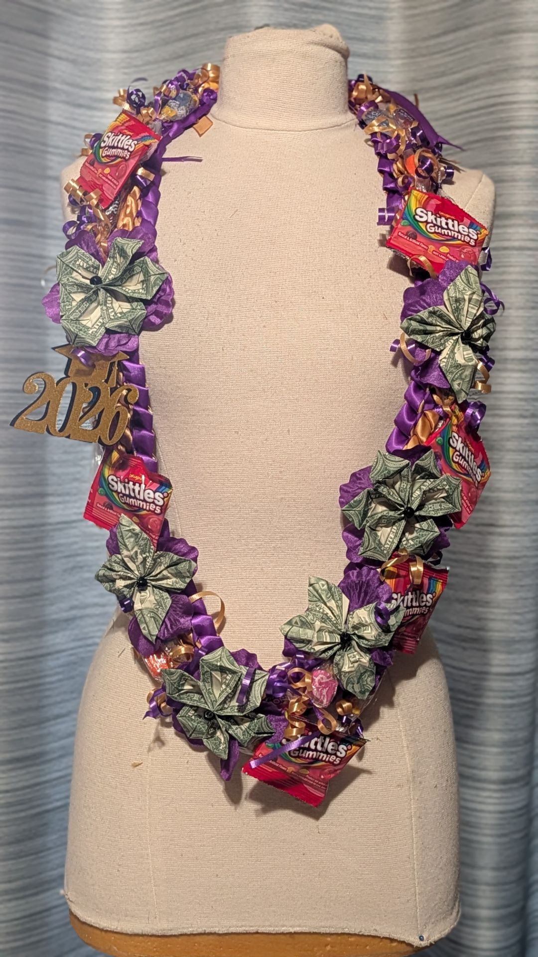 Graduation money/ candy lei