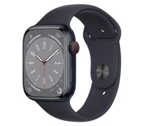 Apple Watch Series 8, 45 mm, Midnight (Black) Aluminum Case, Black Band - LIKE NEW $89 Down✅