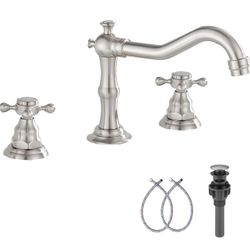 Silver Antique Bathroom Faucet 