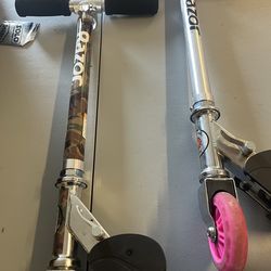 2 Razor Kick Scooters (2) – Folding, Good Condition