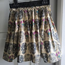 La Rosa Boutique Sugar Skull Skirt