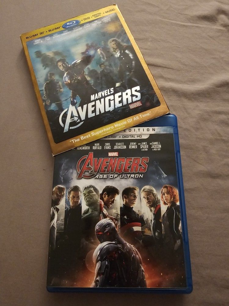 Avengers 1 And 2 Blurays