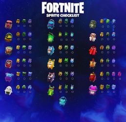 All Fortnite Sprite