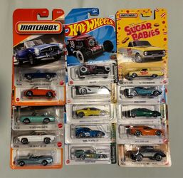 15 Autos hotweels y matchbox