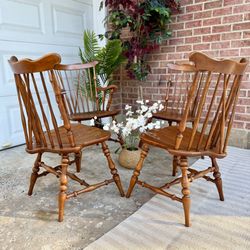 Fiddleback Windsor Dining Chairs | set of 4 