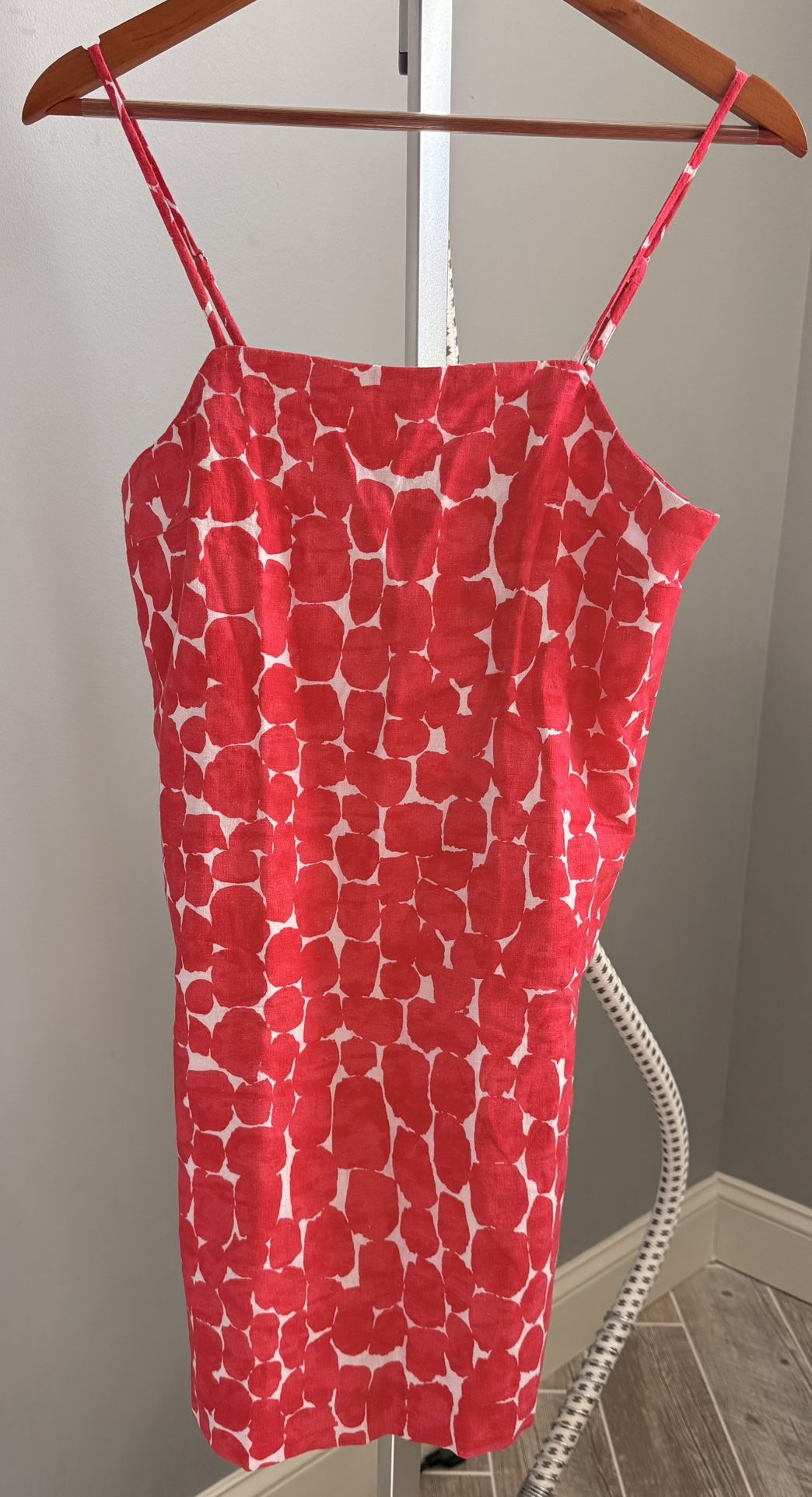 LINEN-BLEND STRAPPY MINI DRESS - BRAND NEW