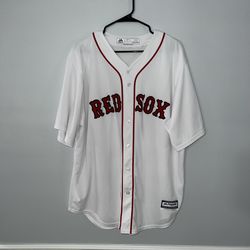 Boston Red Sox Baseball Jersey Mens XL White Majestic 