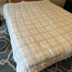 Wooden Bed Frame And Memory Foam Mattress