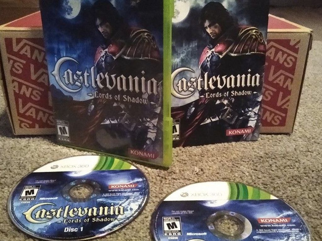 Castlevania: Lords Of Shadow | Xbox 360 | COMPLETE CIB (DISC 1 AND 2, BOX, BOOKLET)