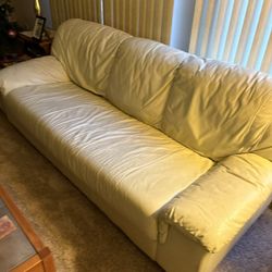 White Leather Couch
