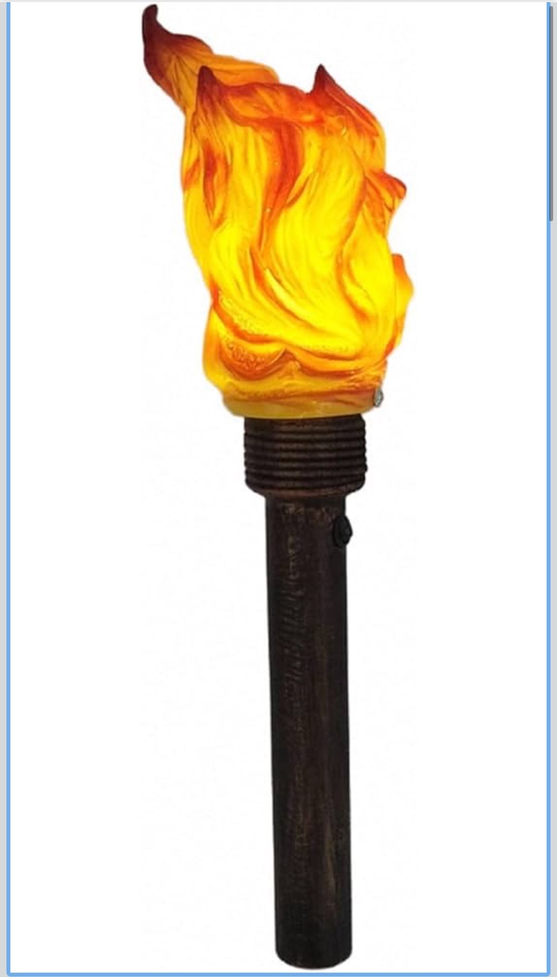 Handheld Torch Prop LED Light,17.72inch Long,Realistic Flame Torch
