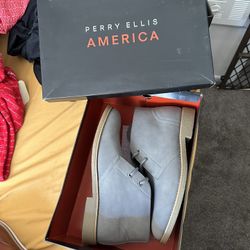 Perry Ellis America Craig Style Gray Boots