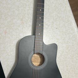 Guitar With Guitar Strips And Bag