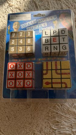 Brain Buster Puzzles/“Rubic’s Cubes” X 4