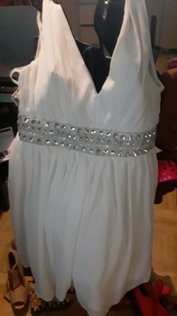 White formal dress