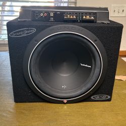 Rockford Fosgate 12 In Bass Plus Sony 1000w Amp