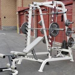 Bench Press Squat Rack With Weights,and Bars