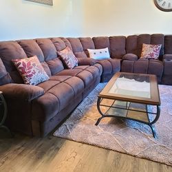Sectional sofa with Coffee Tables