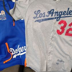 Sandy Koufax. And large Dodgers Jacket