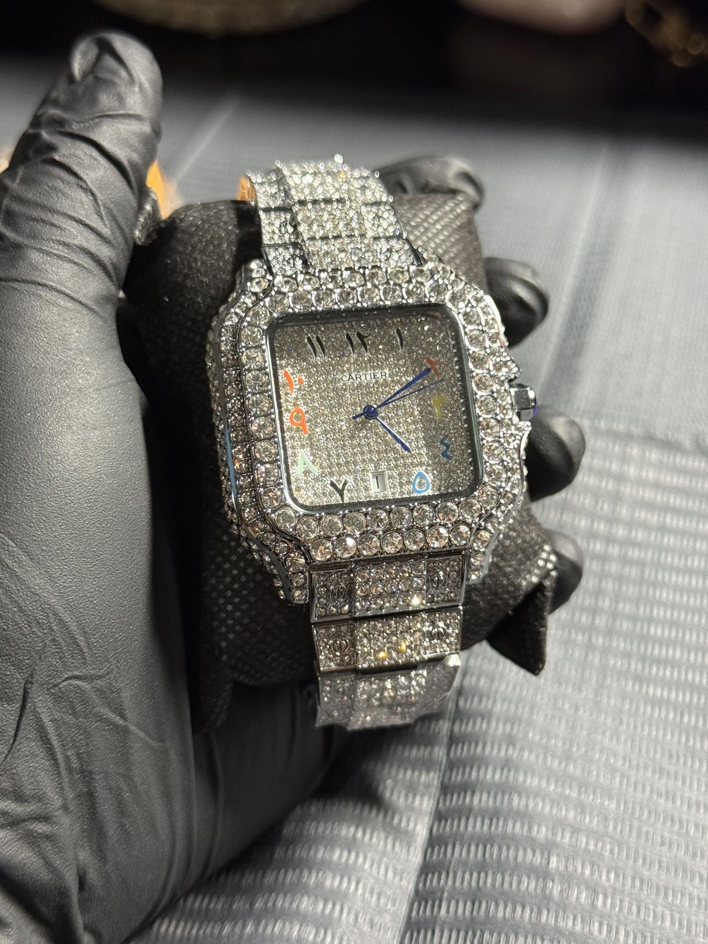 High-Quality Vvs Moissanite Iced Out Watch.