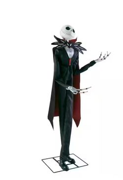 Nightmare Before Christmas Jack Skellington as Vampire Animated 6ft