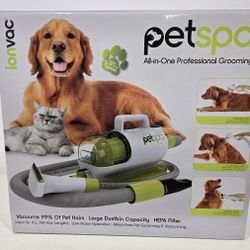 tzumi ionvac™ Pet Grooming Kit And Vacuum, Dogs, Cats, Long, Short Hair