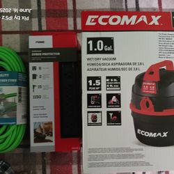 Lot: Shop Vacuum, Surge Protector And 50 Ft. Extension Cord