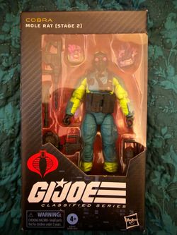 G.I. Joe Classified Series Cobra Mole Rat (Stage 2) 6” Action Figure – Hasbro (New in Box)