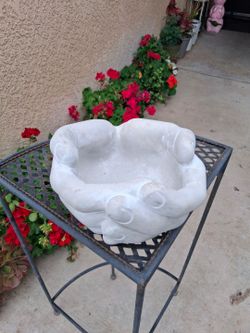 Concrete Hands Planter $20