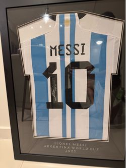 Signed Messi Jersey World Cup 2022