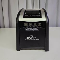 Royal Sovereign Digital Coin Sorter & Counter – Quarters/Dimes/Nickels/Pennies