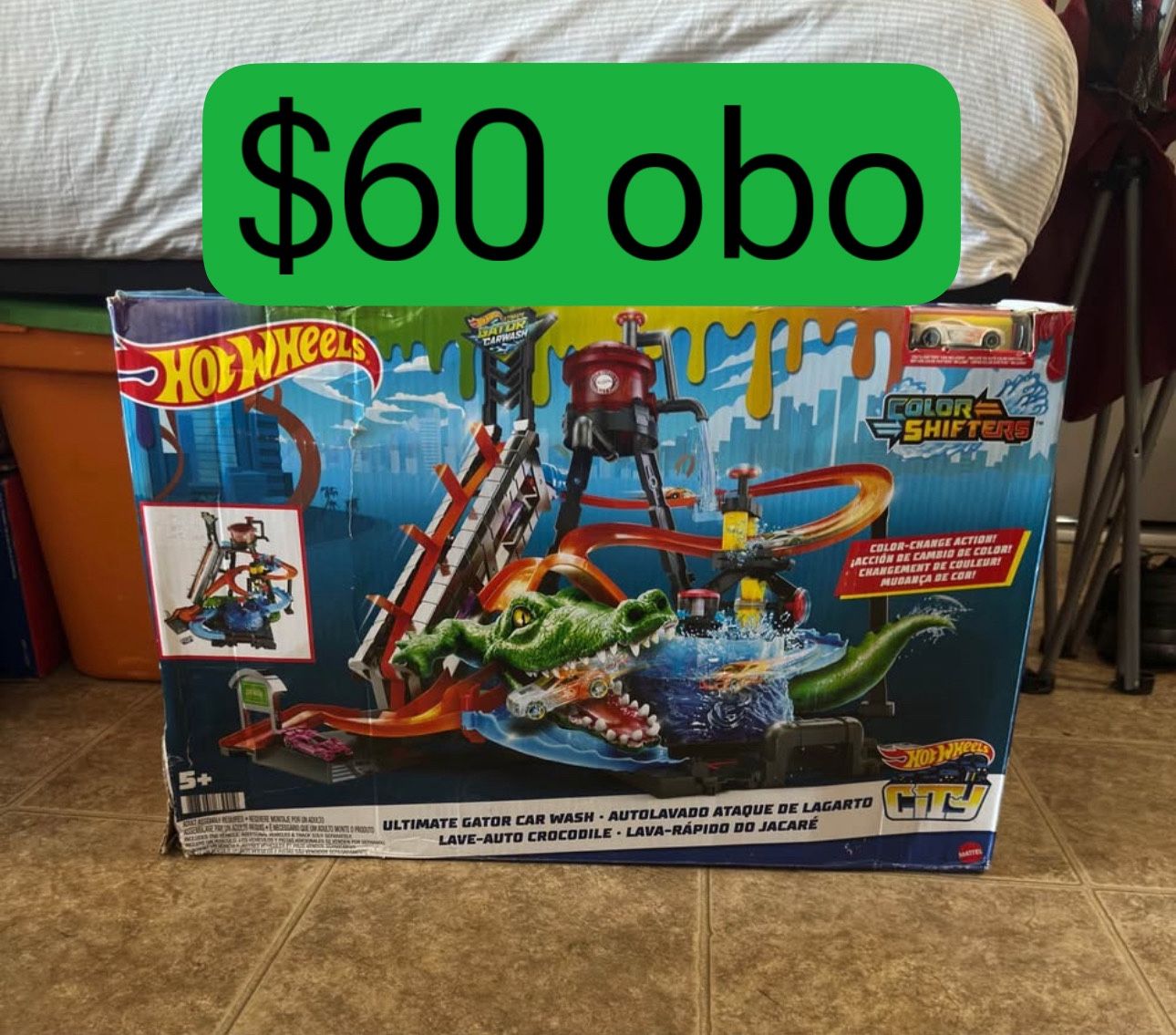 Cocodrilo Hot Wheels Autolavado Lagarto Lavado Hot Wheels Pista