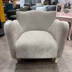 Wing Arm Accent Chair Velvet Beige - Threshold™ designed with Studio McGee