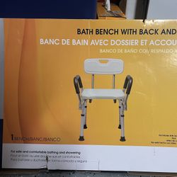 NEW Guardian Bath Bench with Back And Arms 