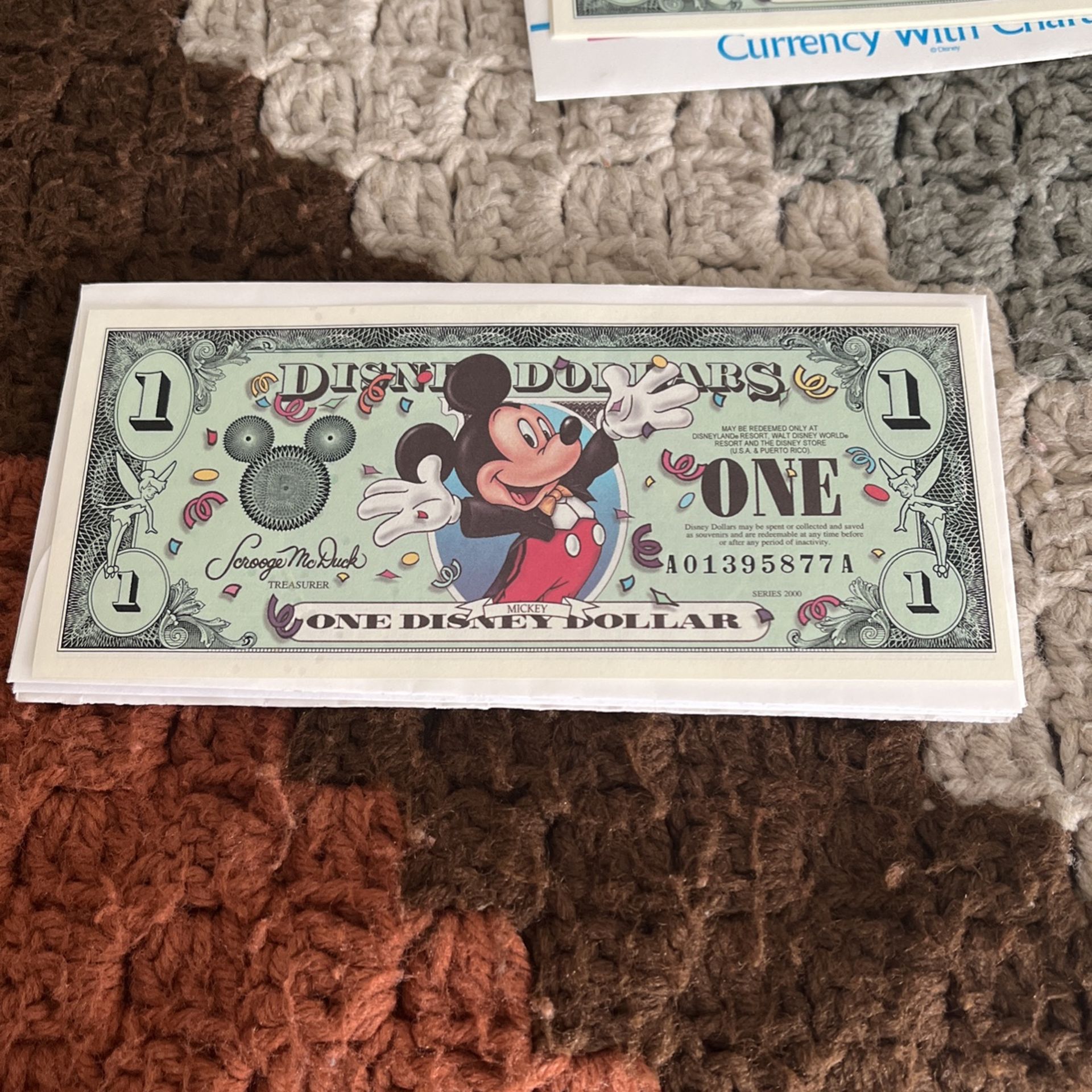 Mickey Mouse $1 Disney, Dollar